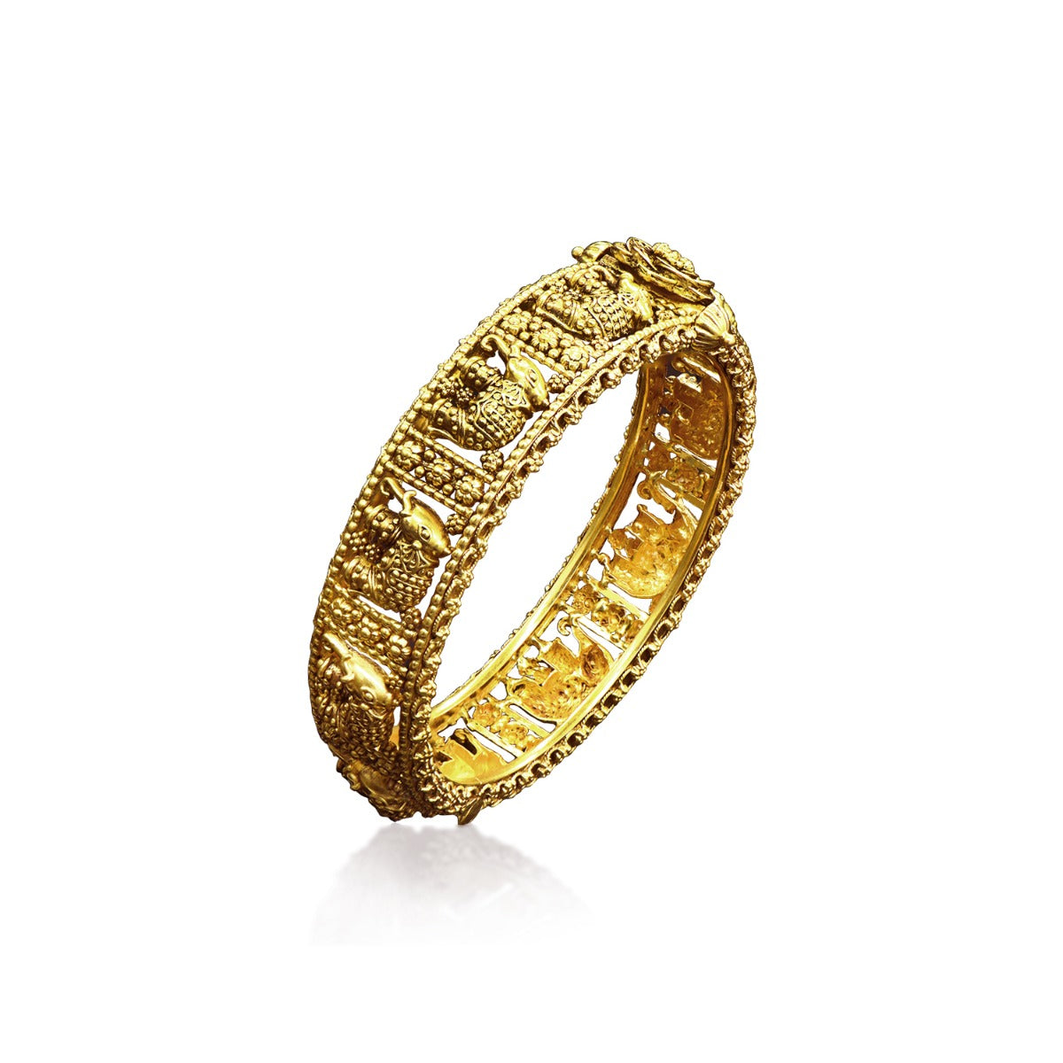 Elephant Gold Bangle