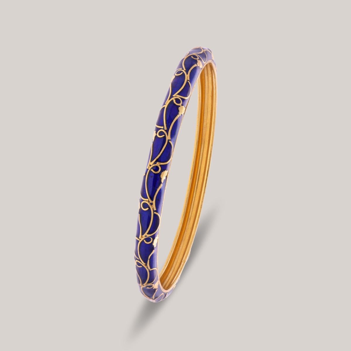 Lapis Gleam Gold Bangle