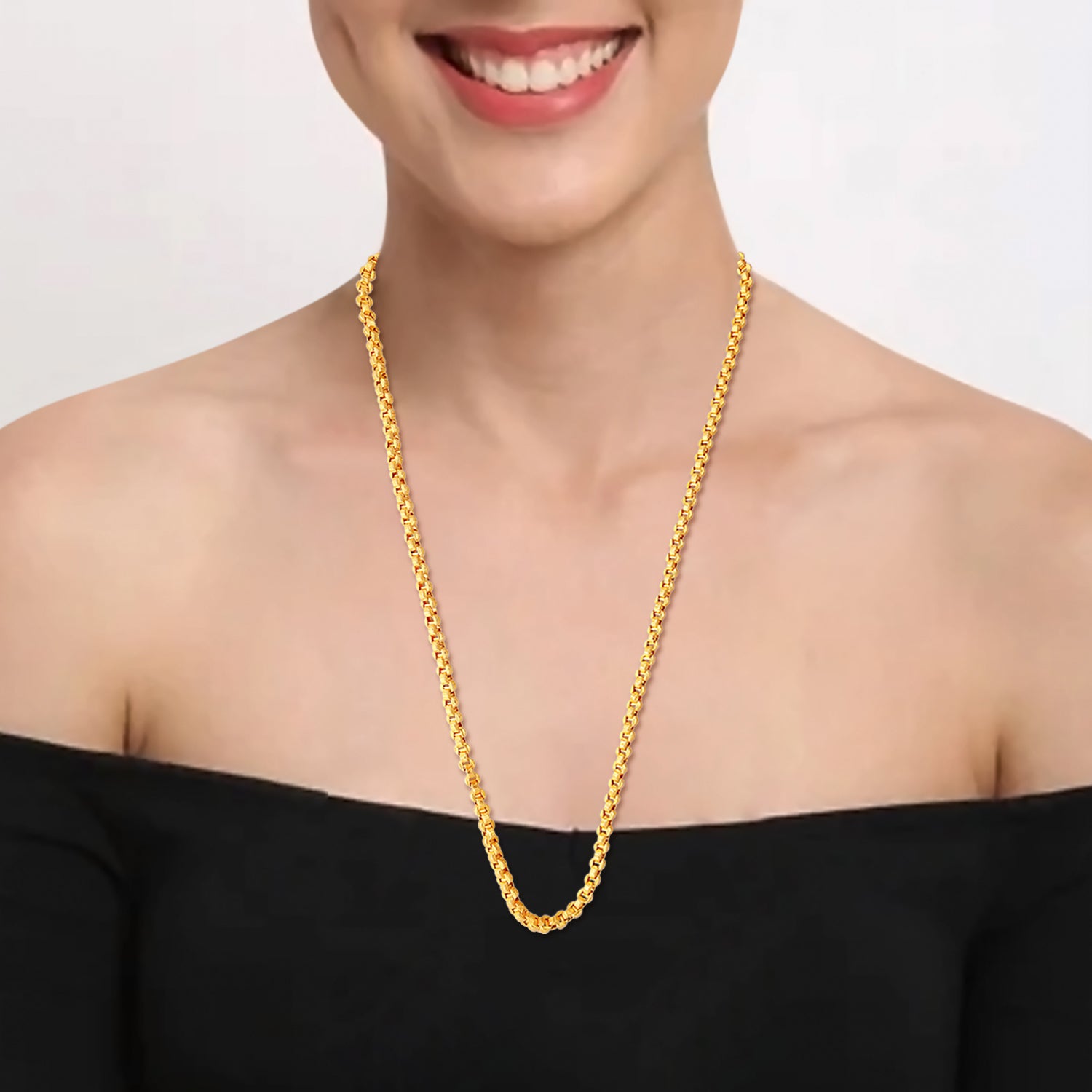 Figaro Long Gold Necklaces