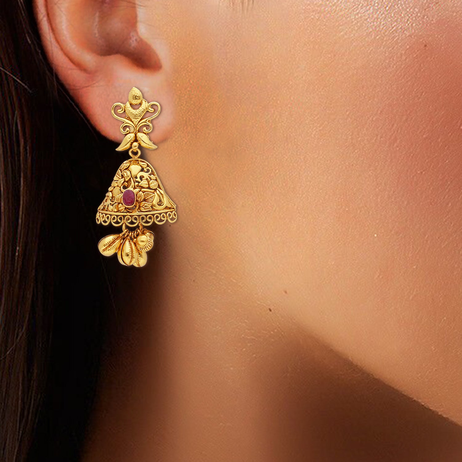Karnaphul Gold Earrings
