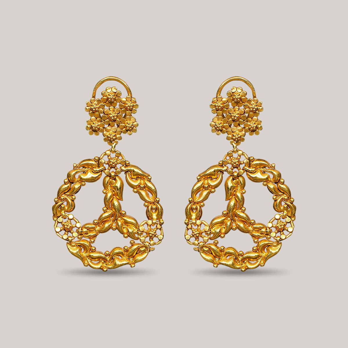 Intertwined Gold Earrings
