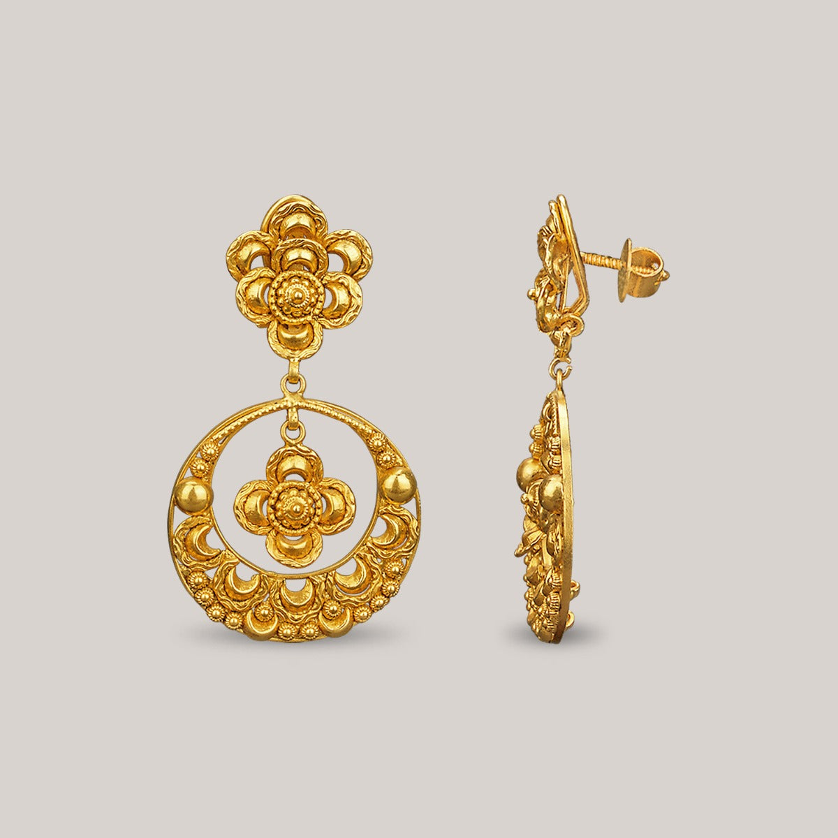 Moonlit Gold Chandbali