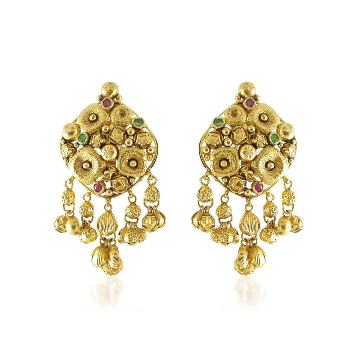 Tritone Gold Earrings
