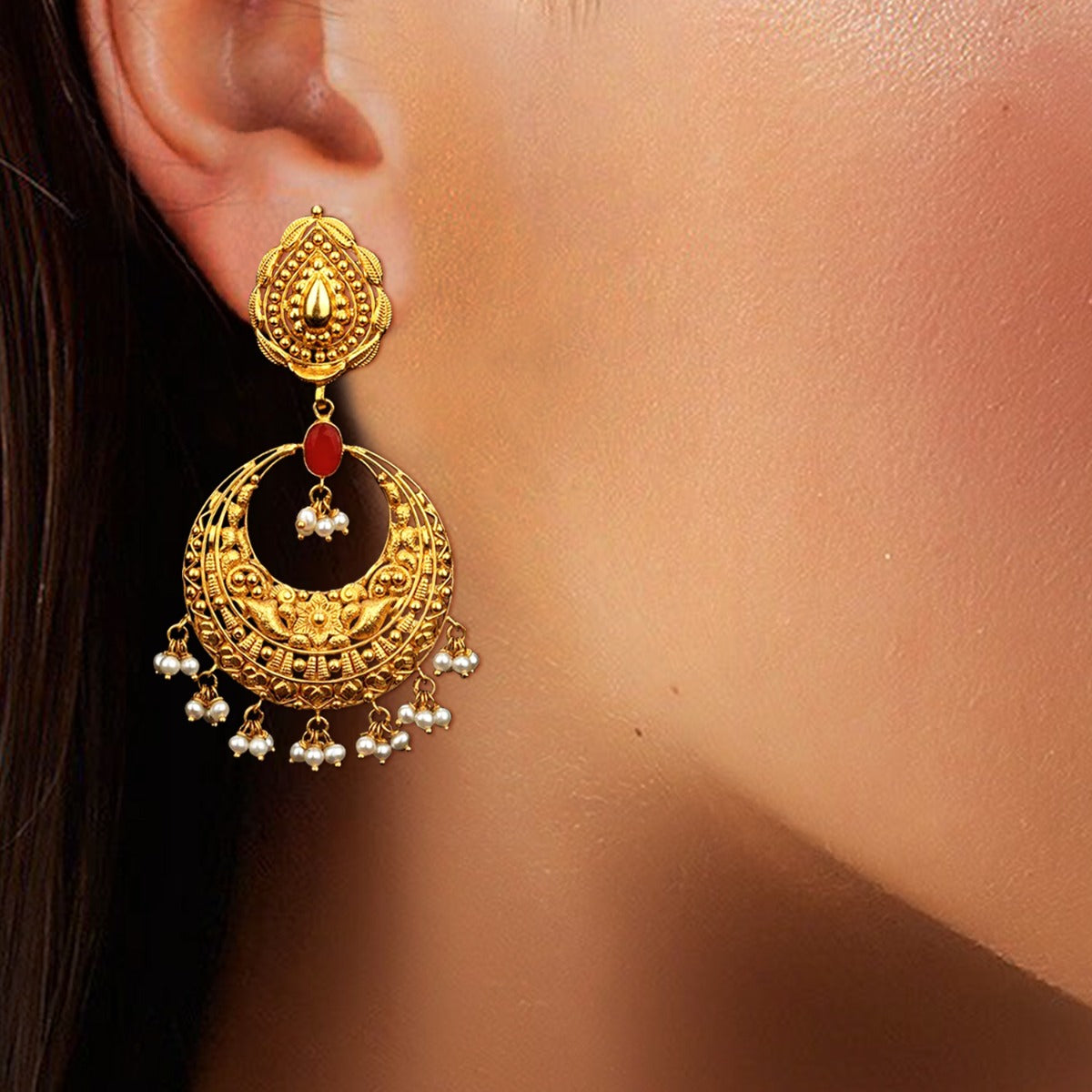 Floral Classic Traditional Earrings