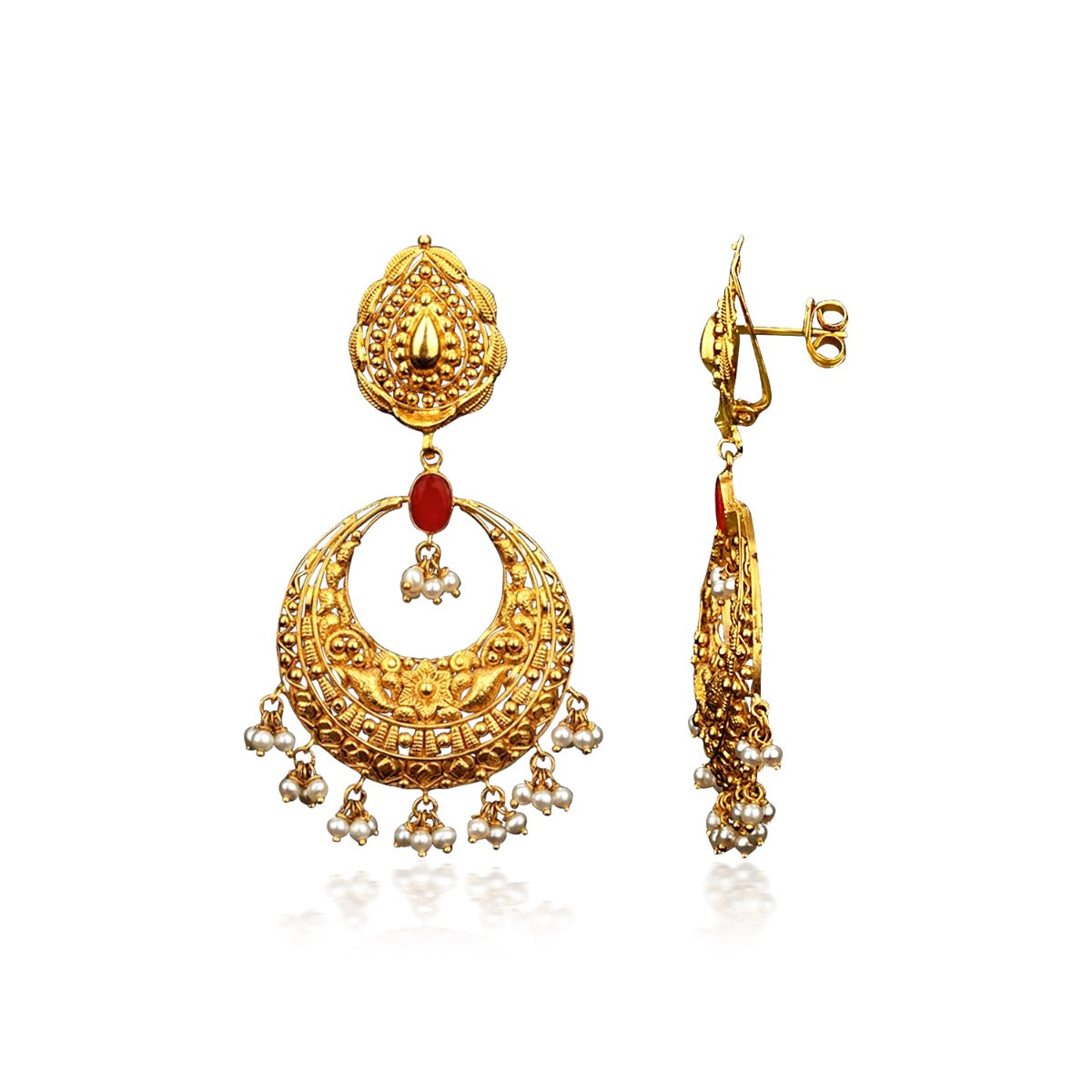 Floral Classic Traditional Earrings