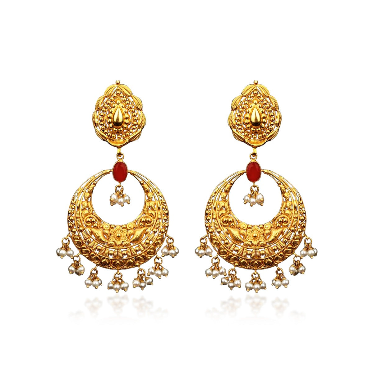 Floral Classic Traditional Earrings