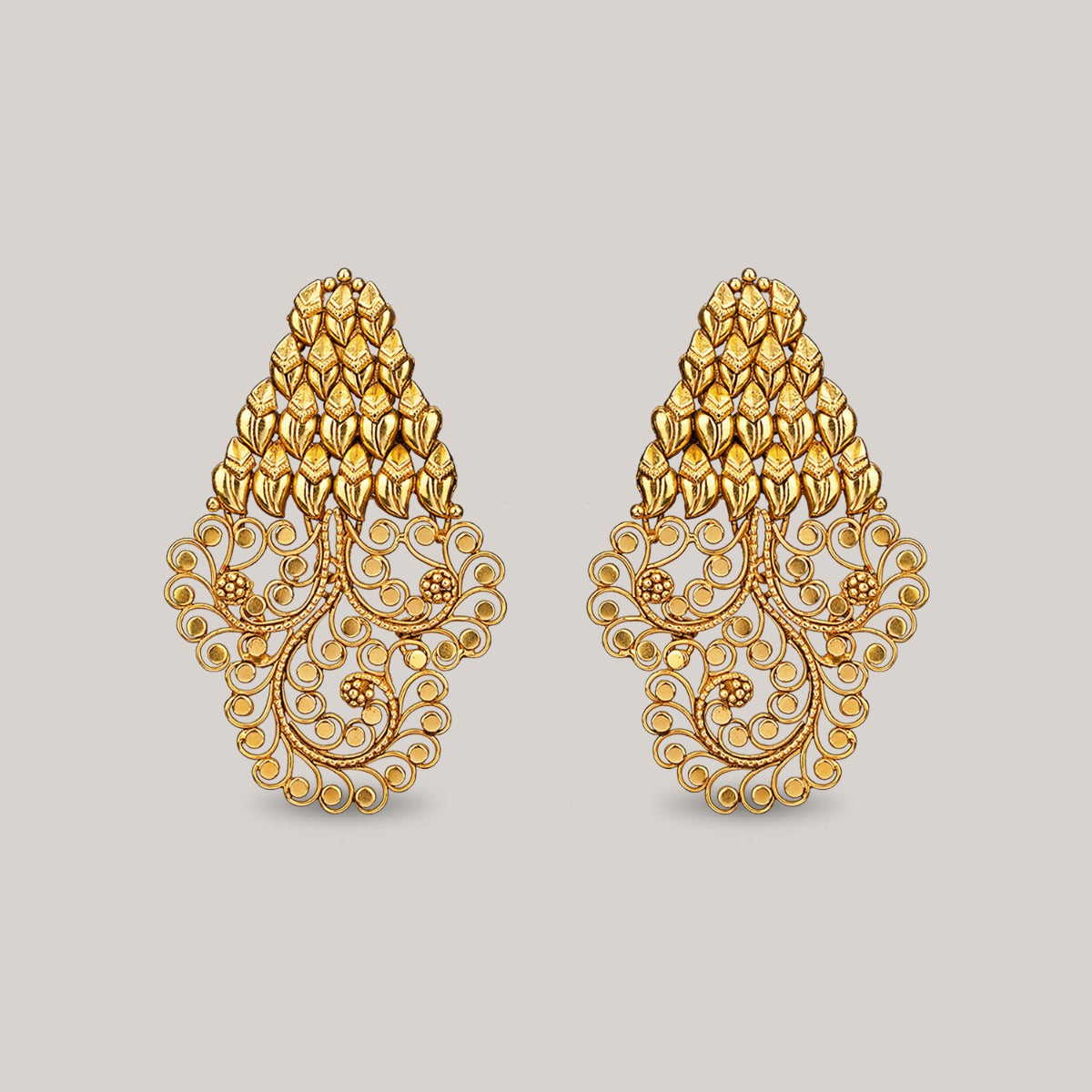 Anthill Gold Earrings