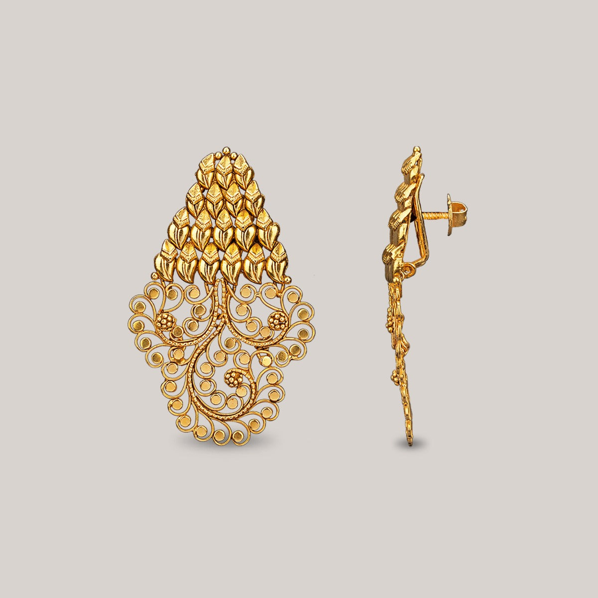 Anthill Gold Earrings