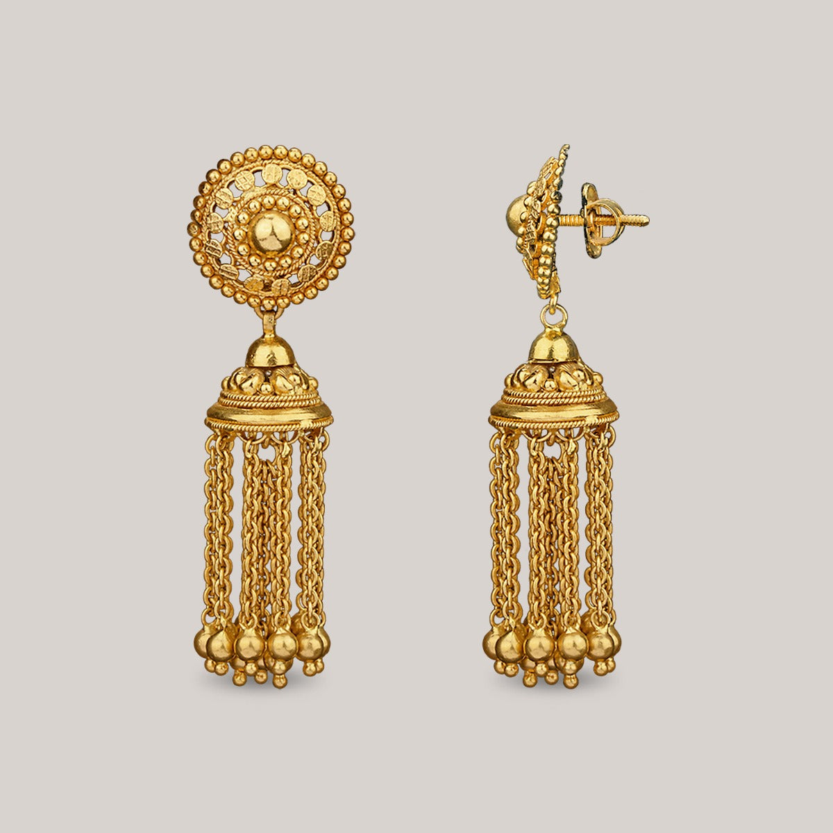 Dainty Chandelier Gold Jhumka