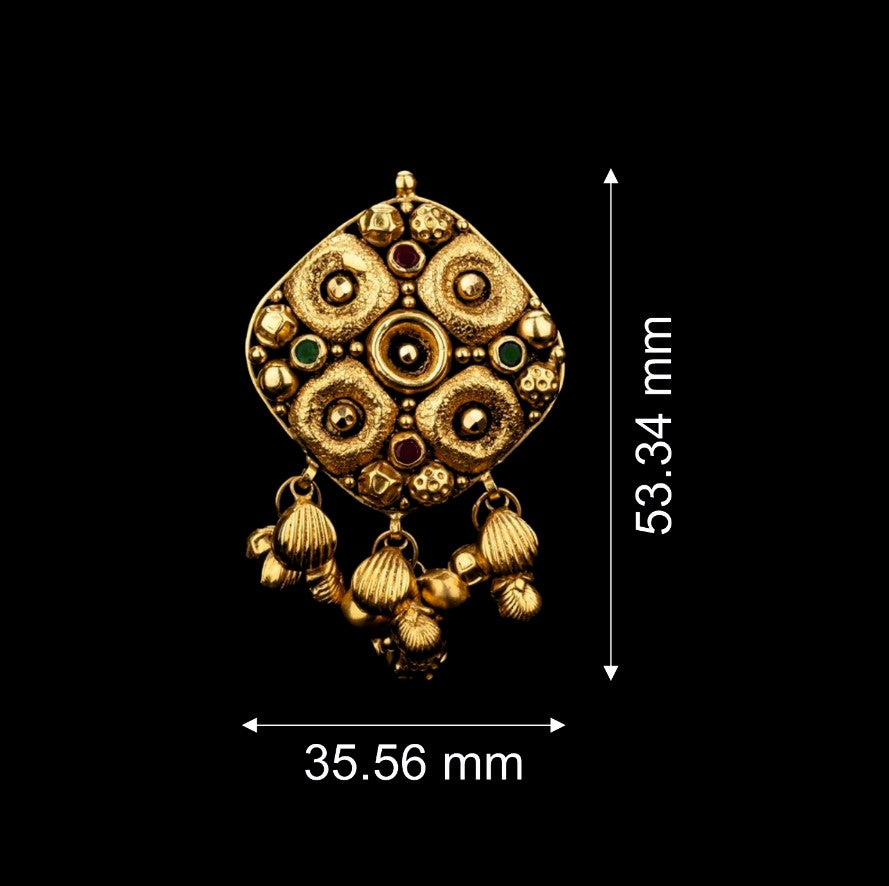 Four by Four Gold Earrings
