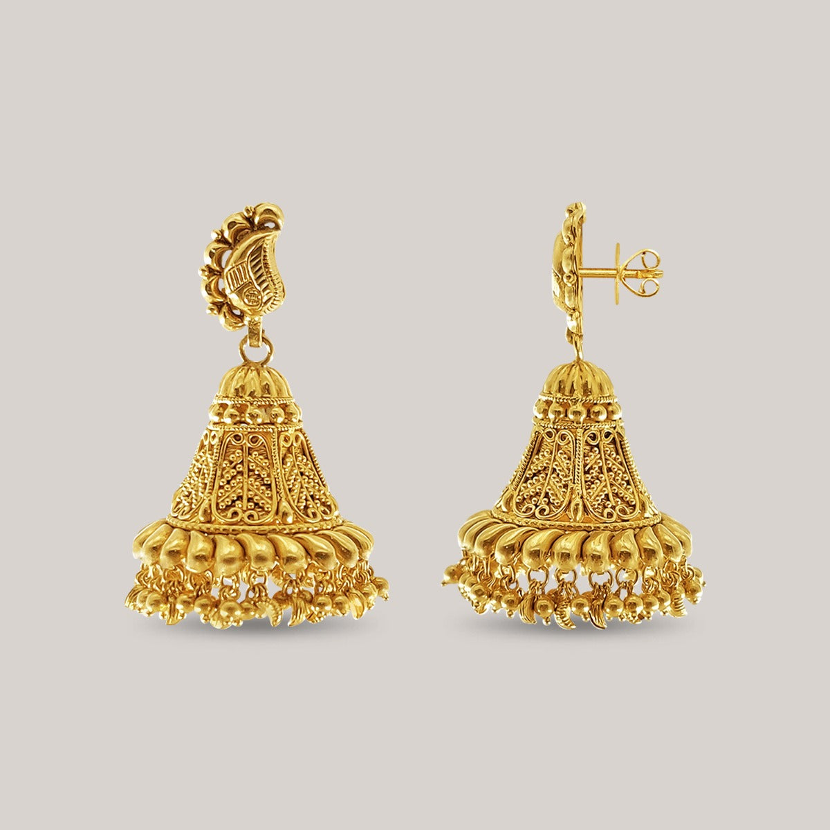 Half Arch Gold Jhumka