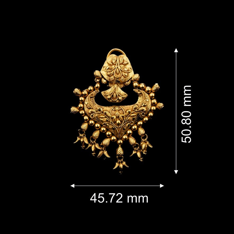 Temple Deity Gold Earrings