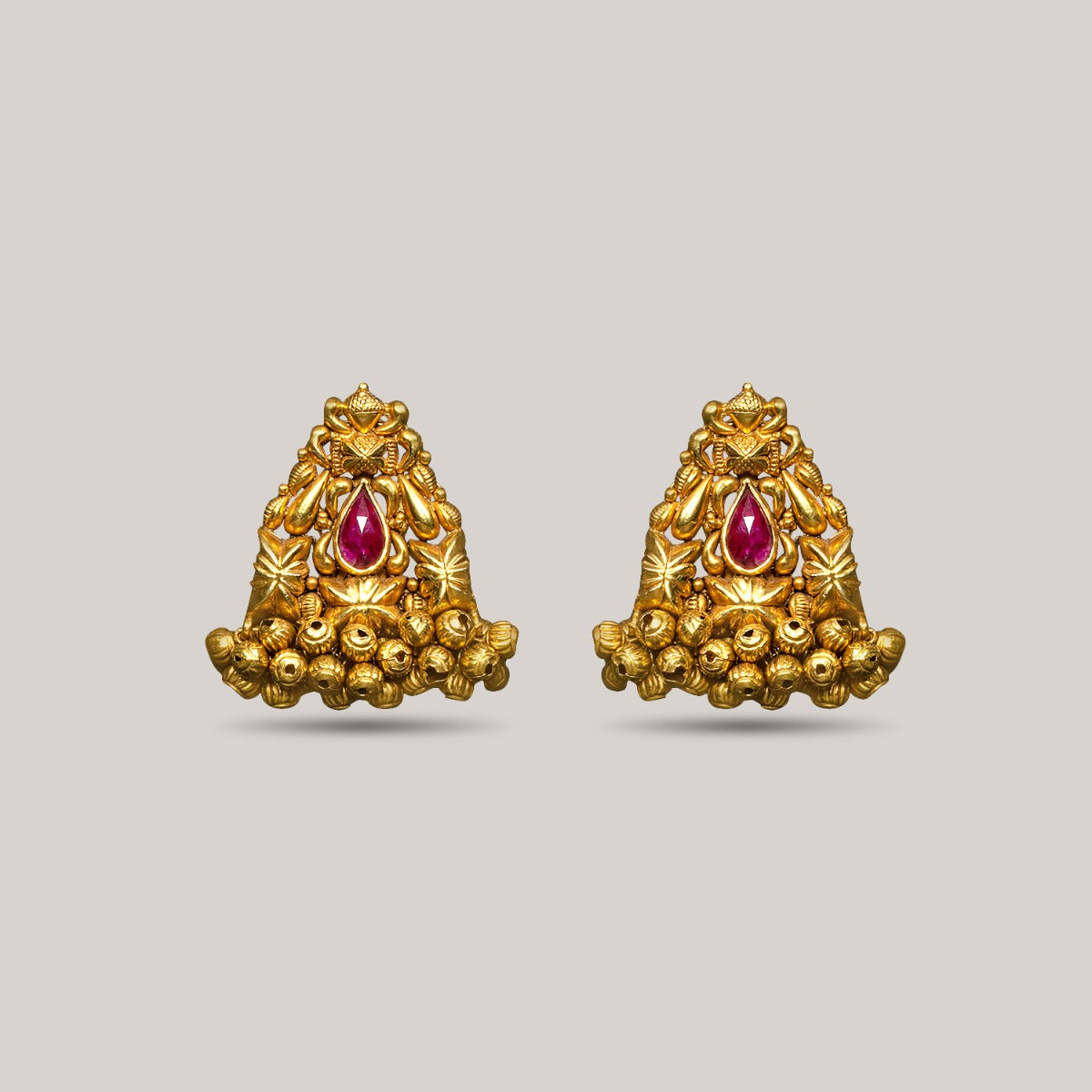 Gold Ball Earrings