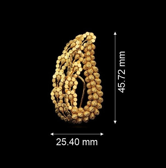 Creeper Climber Gold Earrings