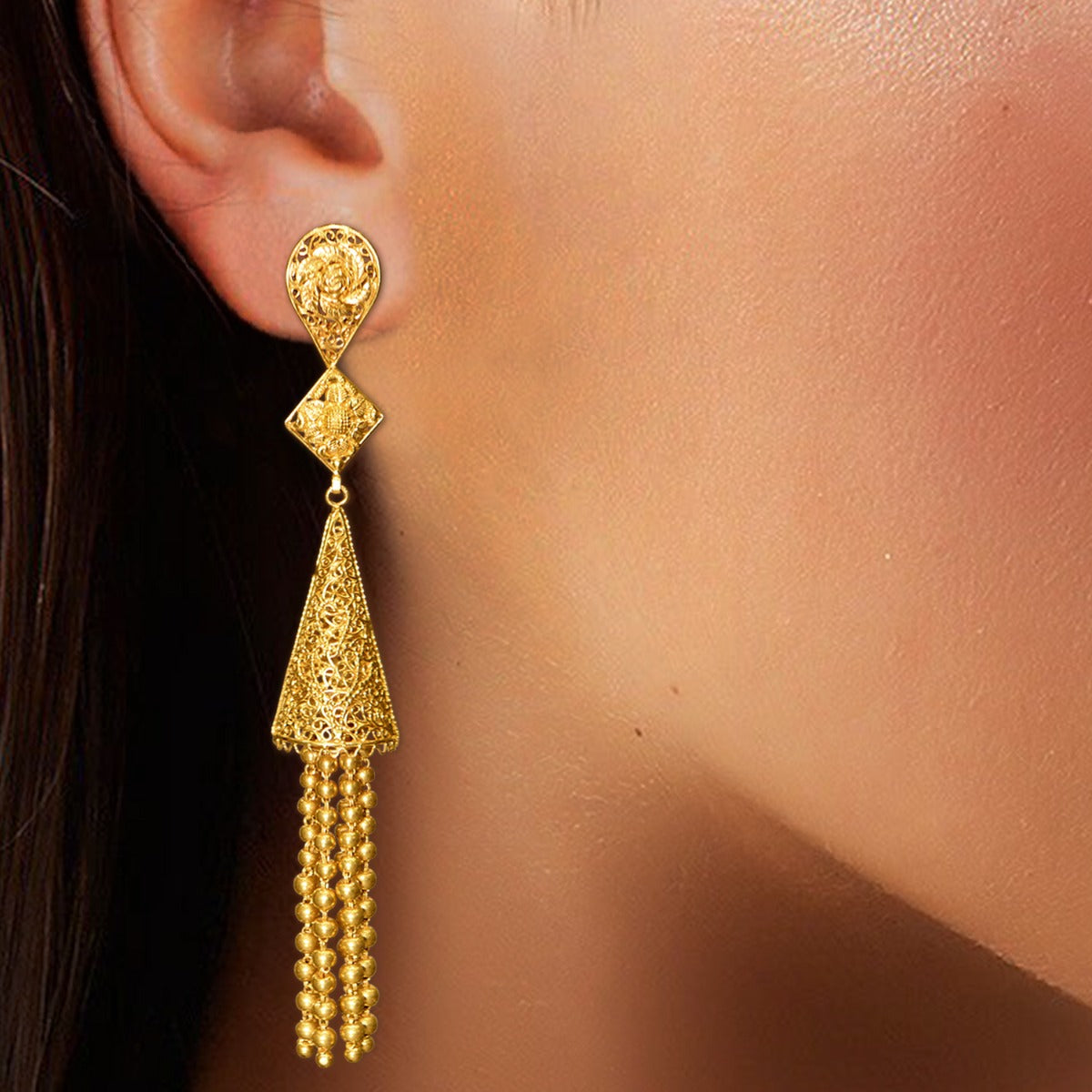 Windchime Gold Earrings