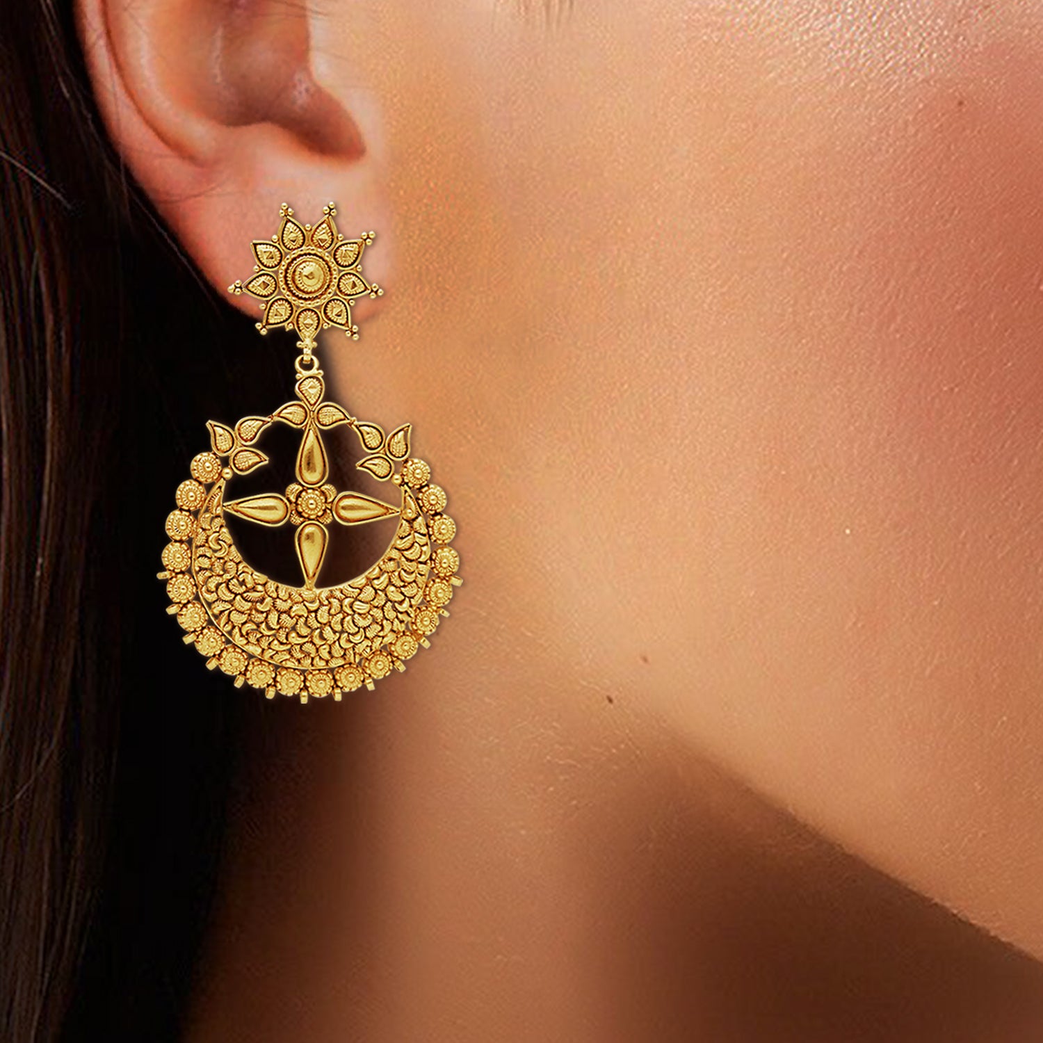 Twilight Gold Chandbali