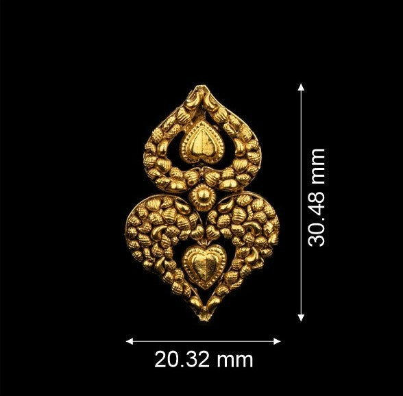 Temple Petal Gold Earrings