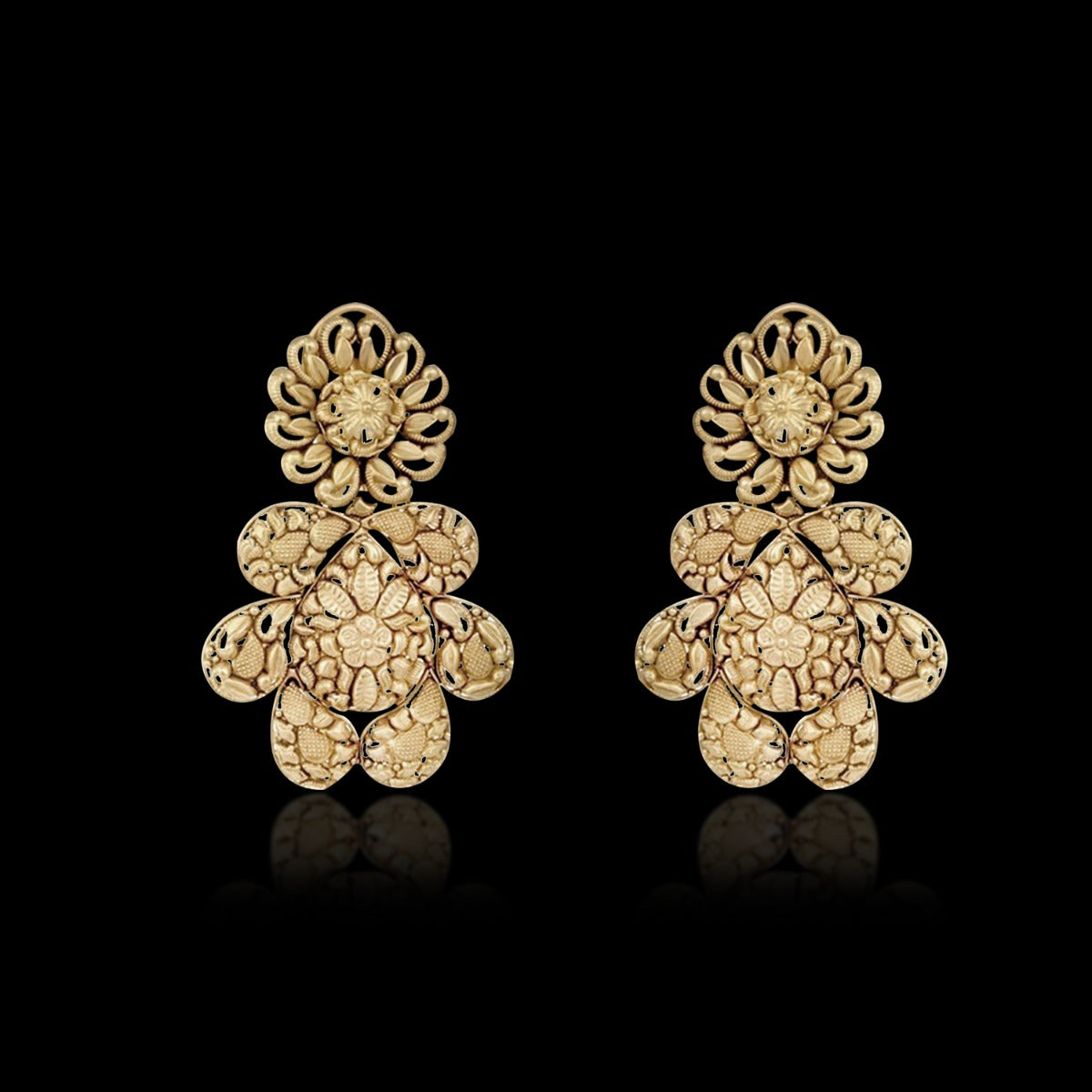 Filigree Gold Earrings