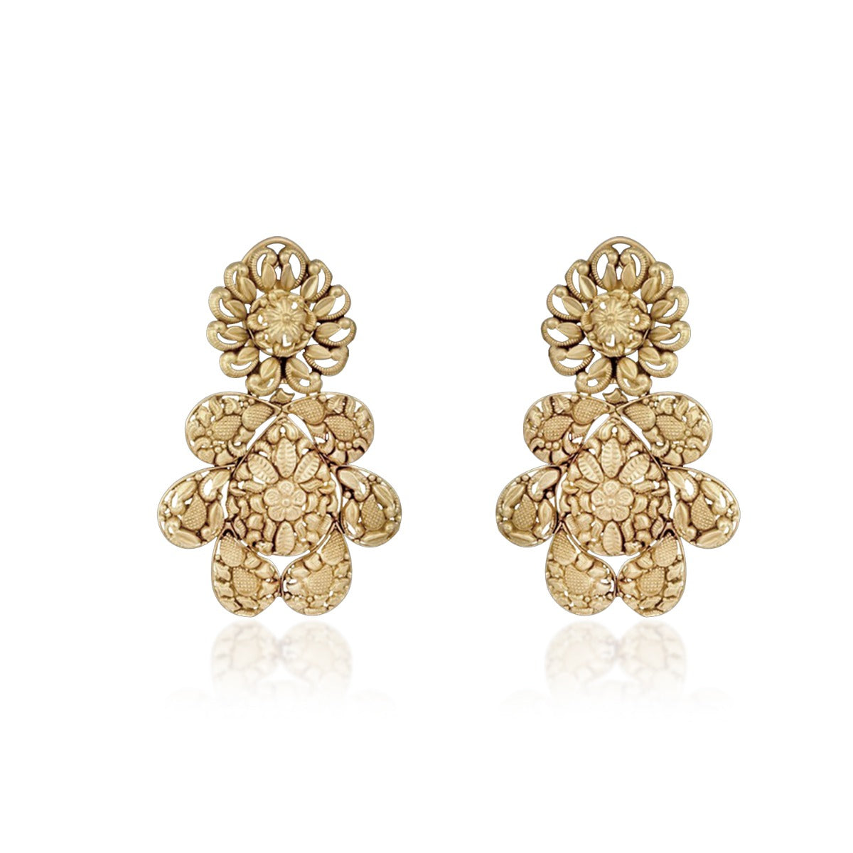 Filigree Gold Earrings