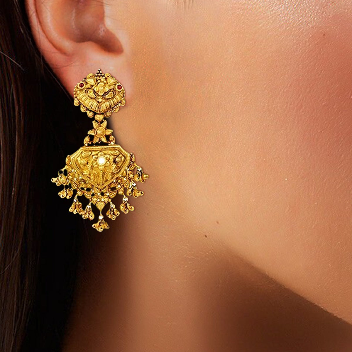 Aegis Gold Earrings