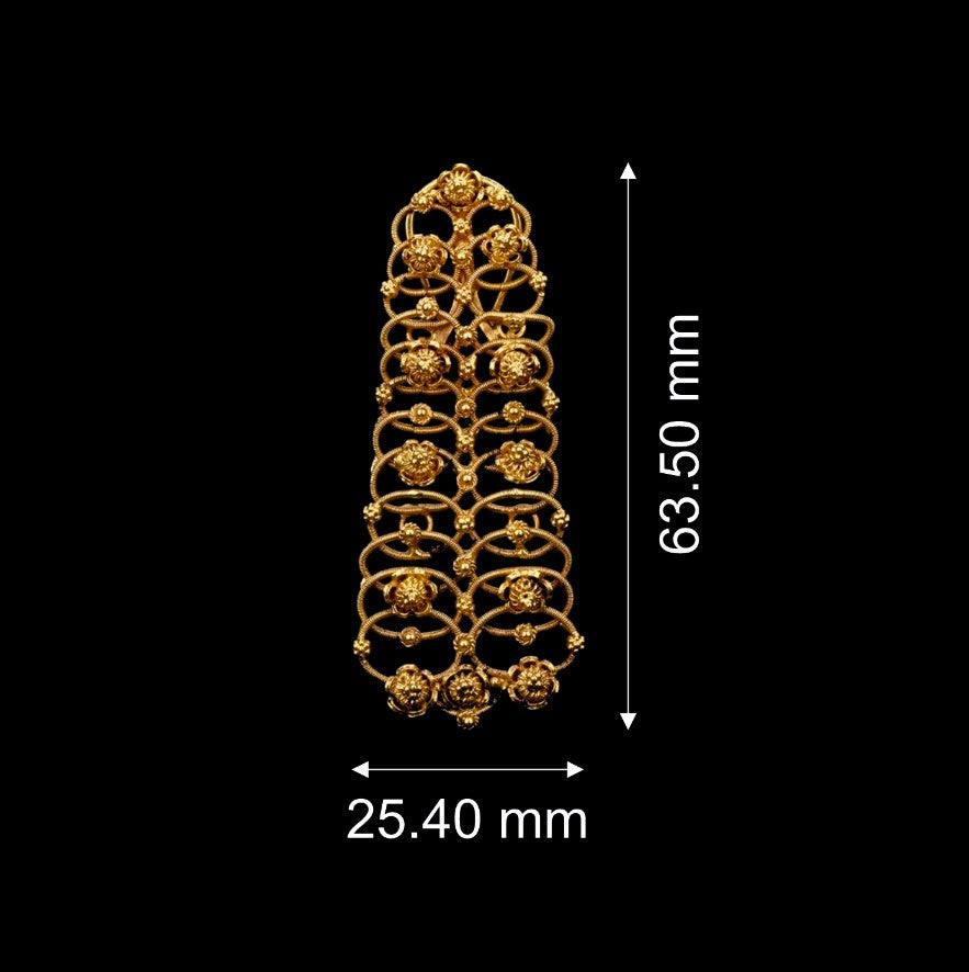 Mish Mash Long Gold Earrings
