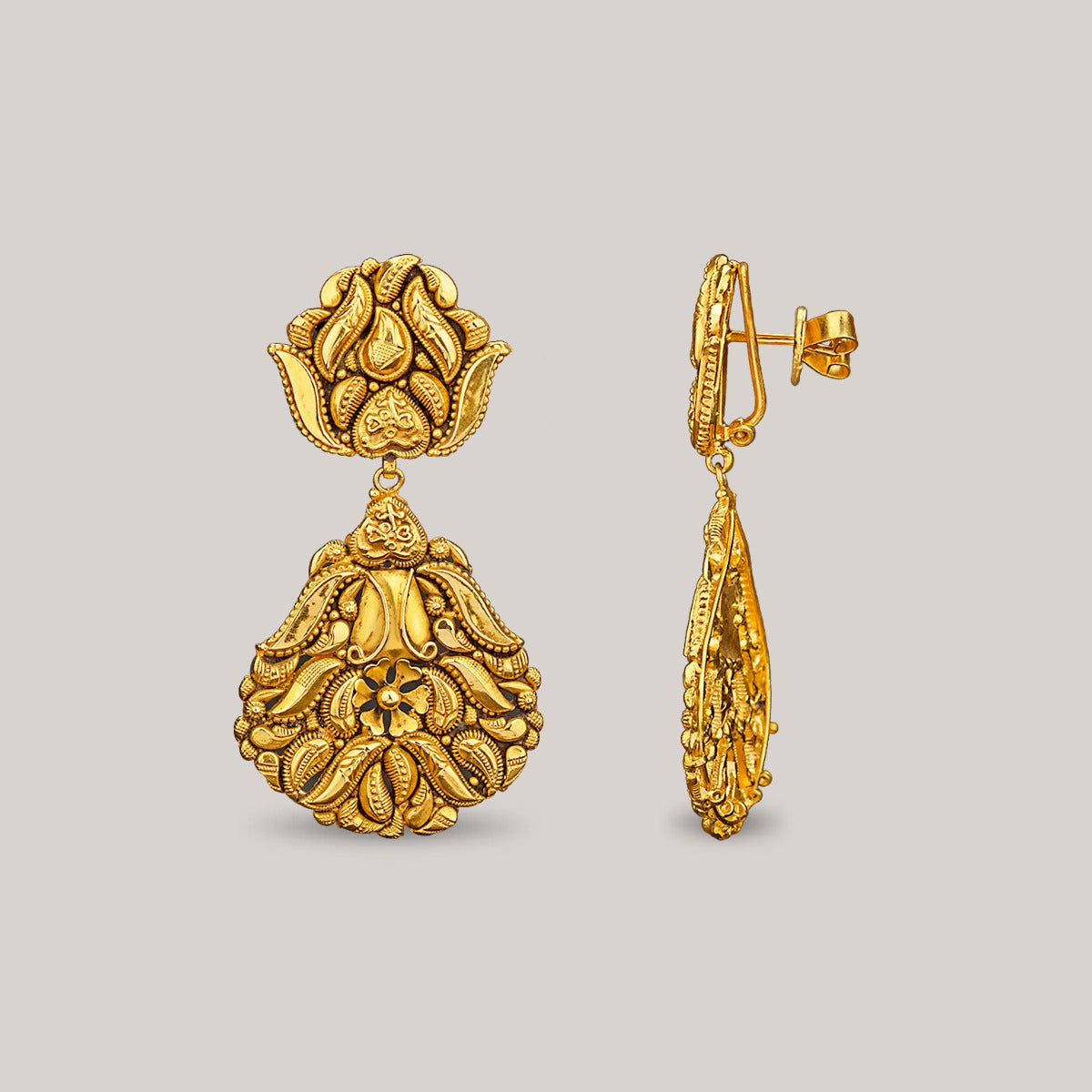 Fallen Leaves Gold Earrings