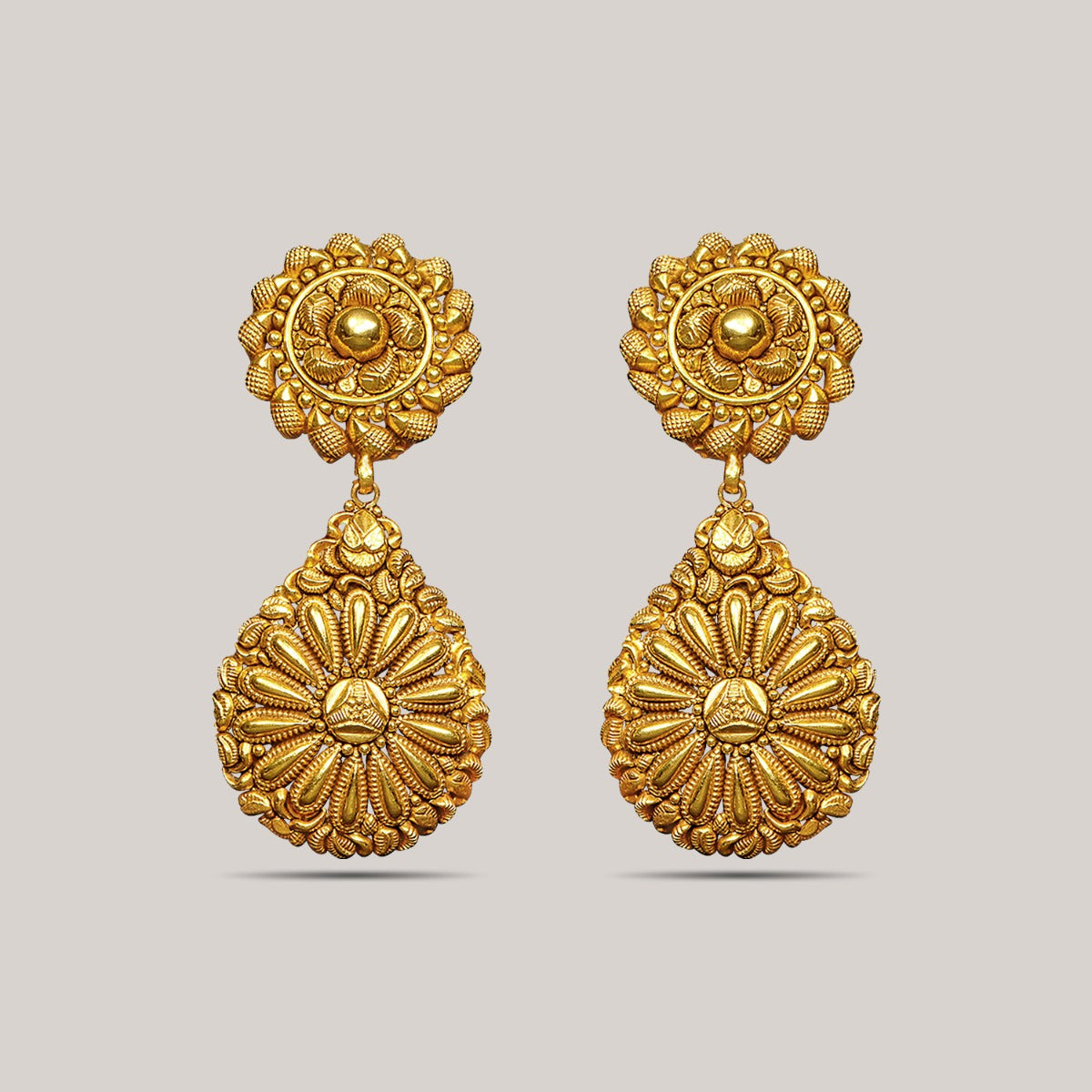 Allure Floweret Gold Earrings