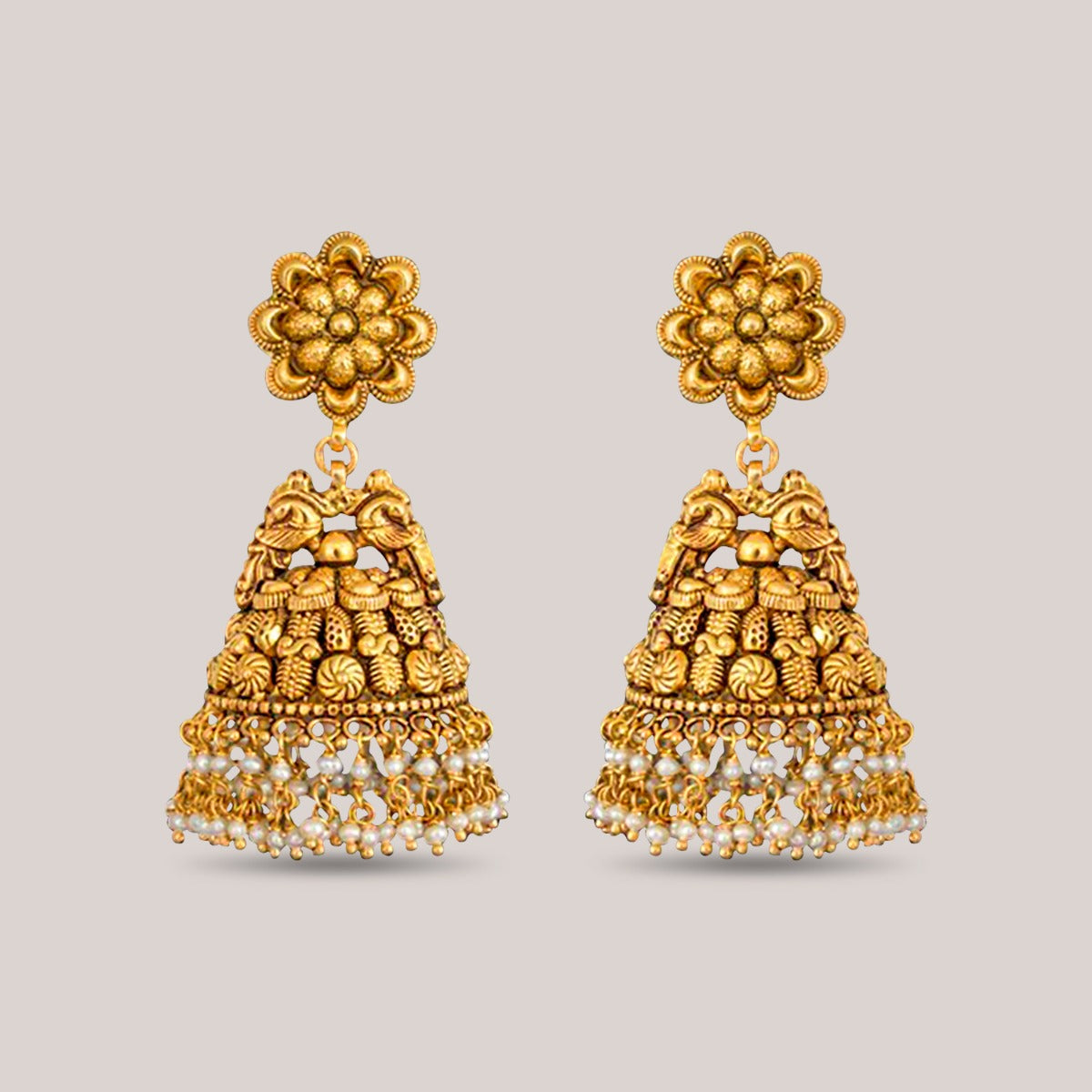 Filigree Gold Jhumka