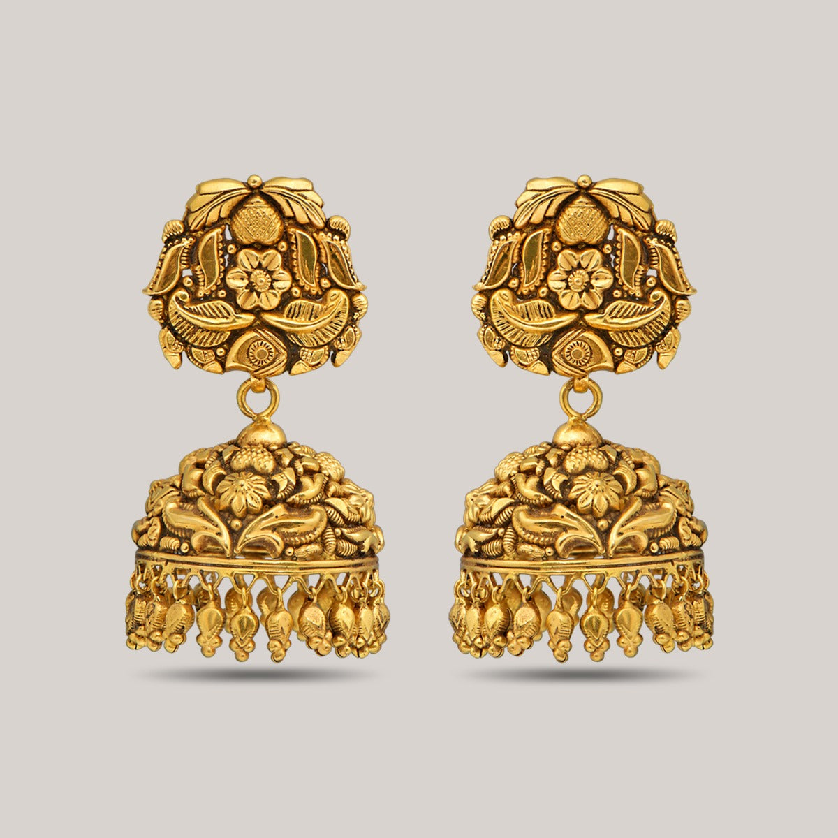 Ratnavali Gold Jhumka