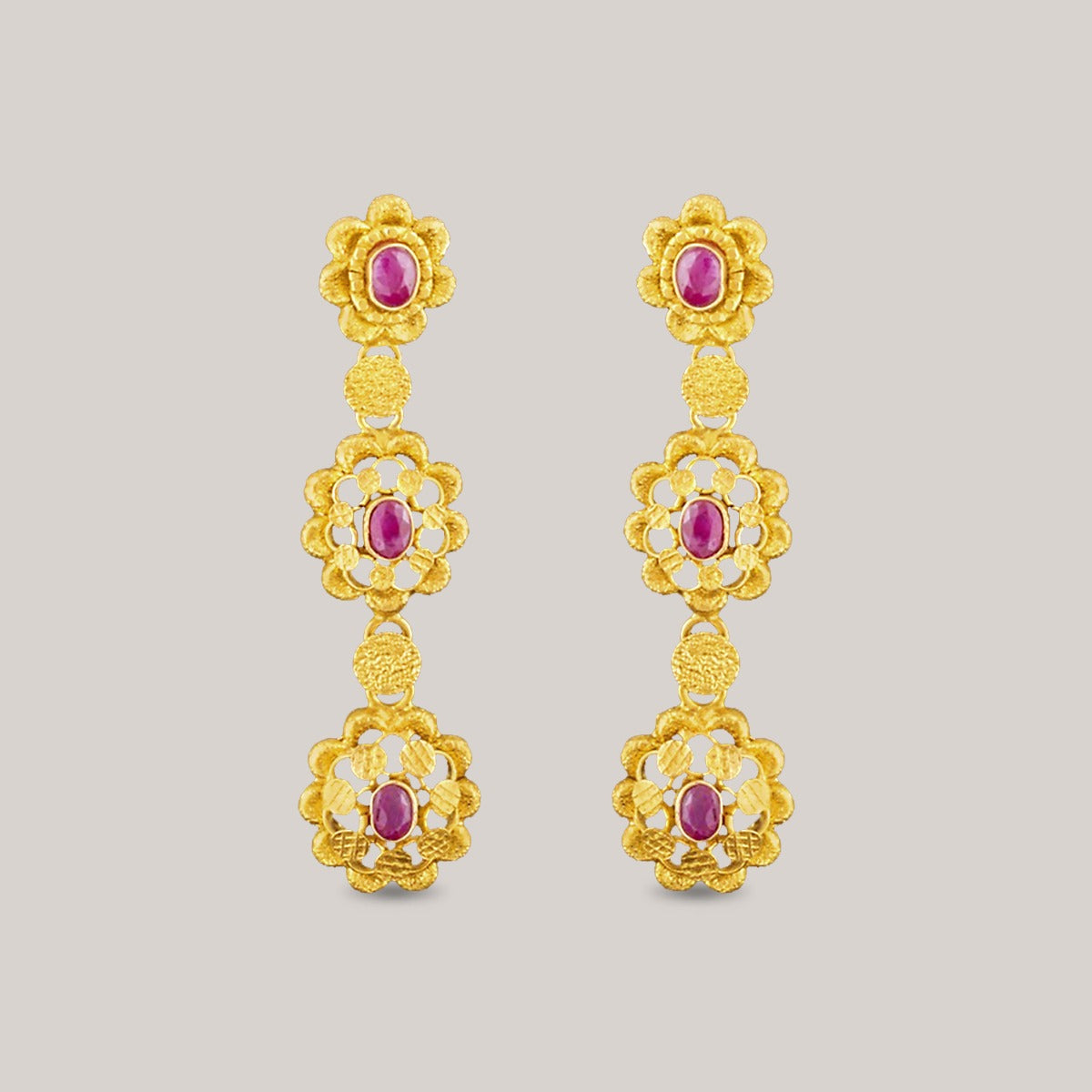 Dew Drop Gold Earrings