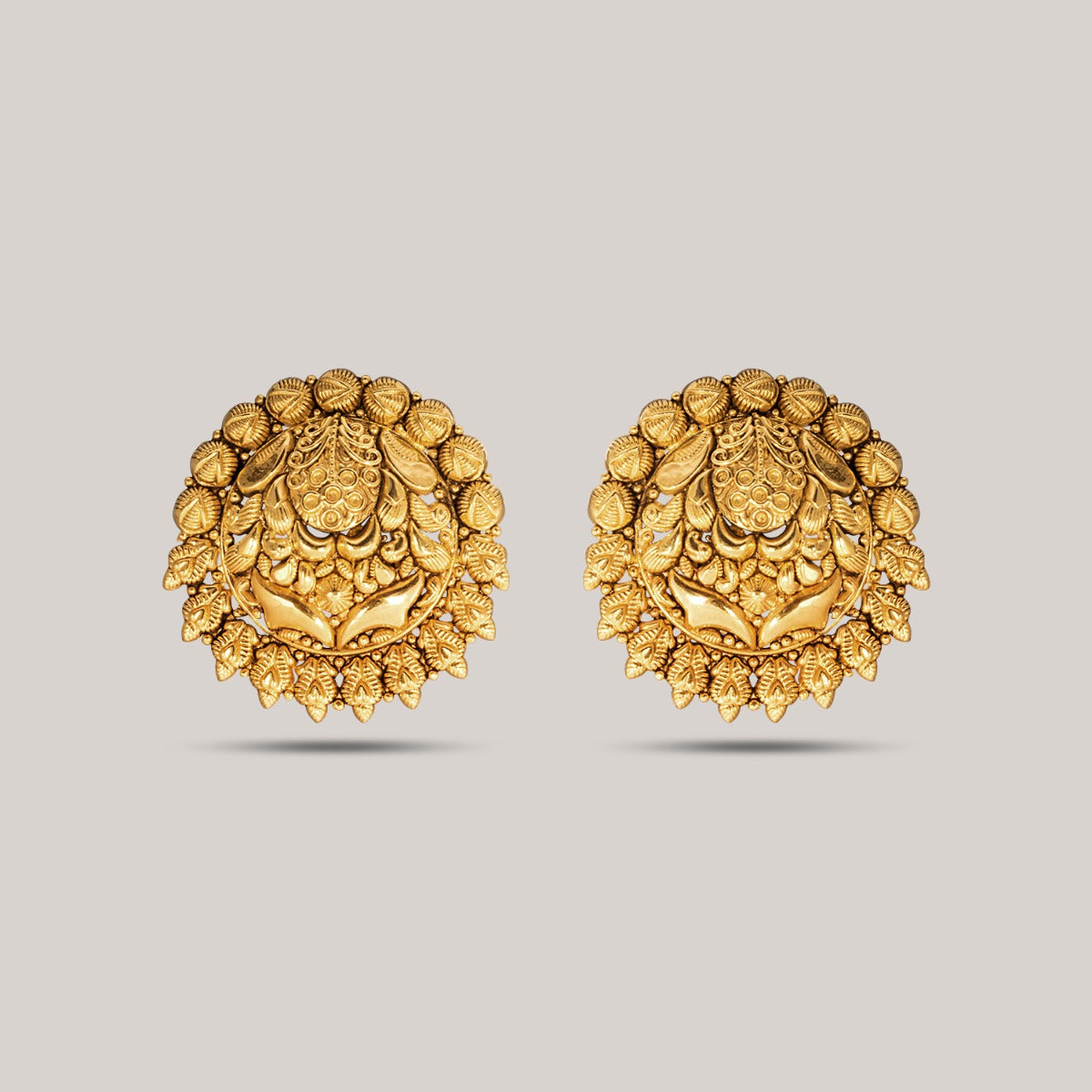 Persian Miniature Gold Earrings