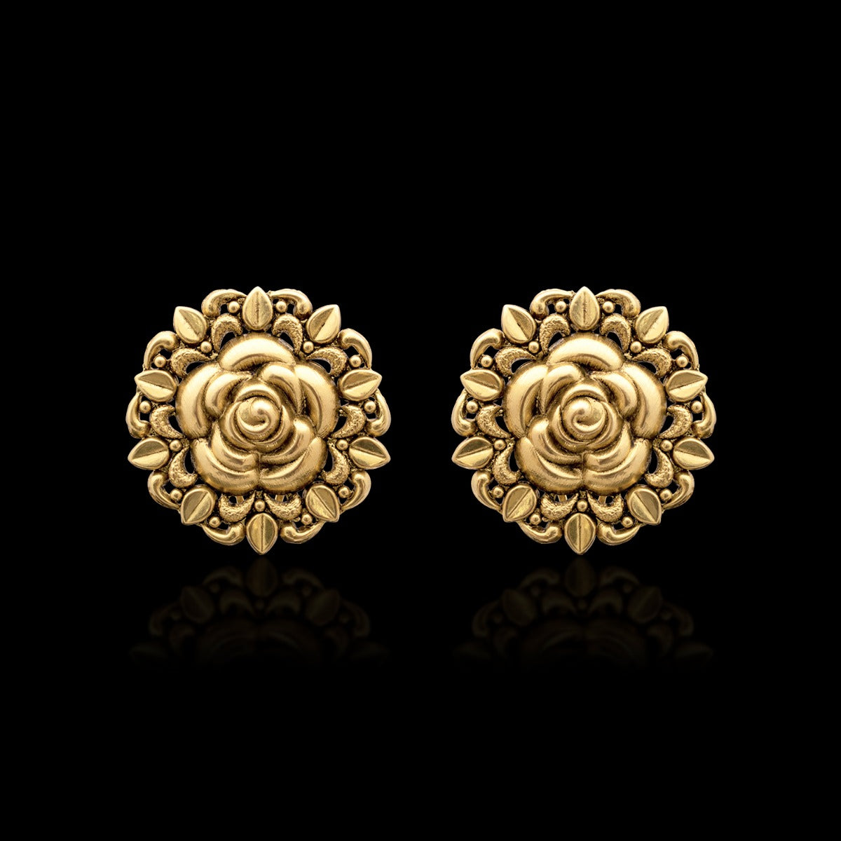 Floral Dusk Gold Choker Set
