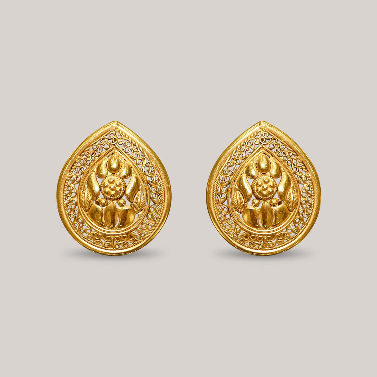 Dewy Drop Gold Earrings