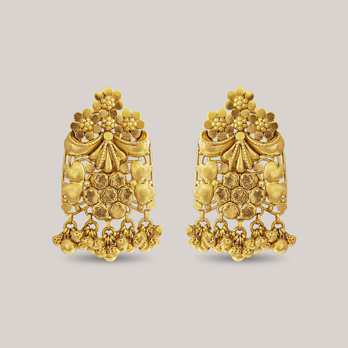 Pinned Princess Gold Earrings