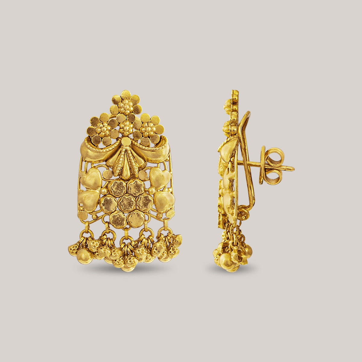 Pinned Princess Gold Earrings