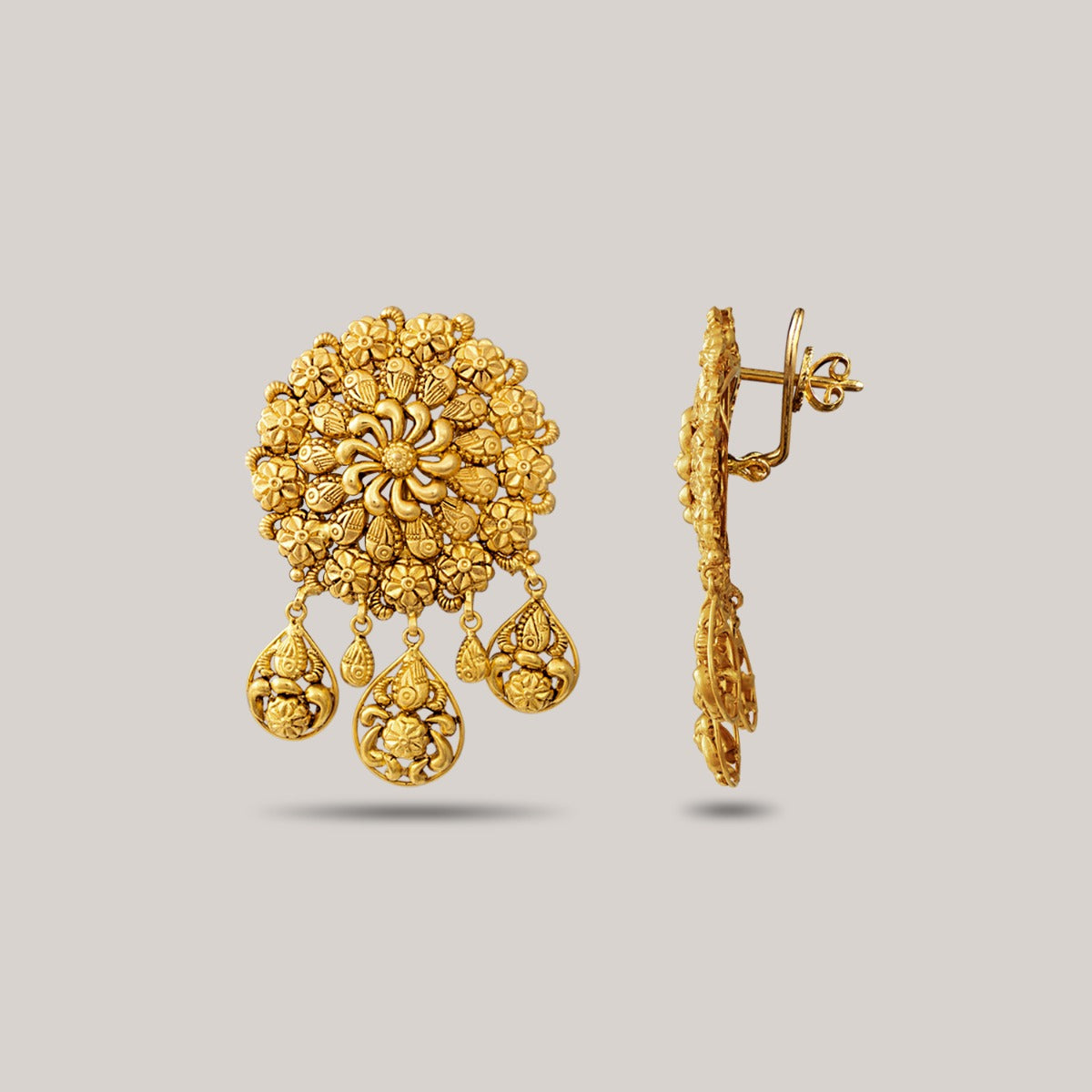 Teasing Flora Gold Earrings