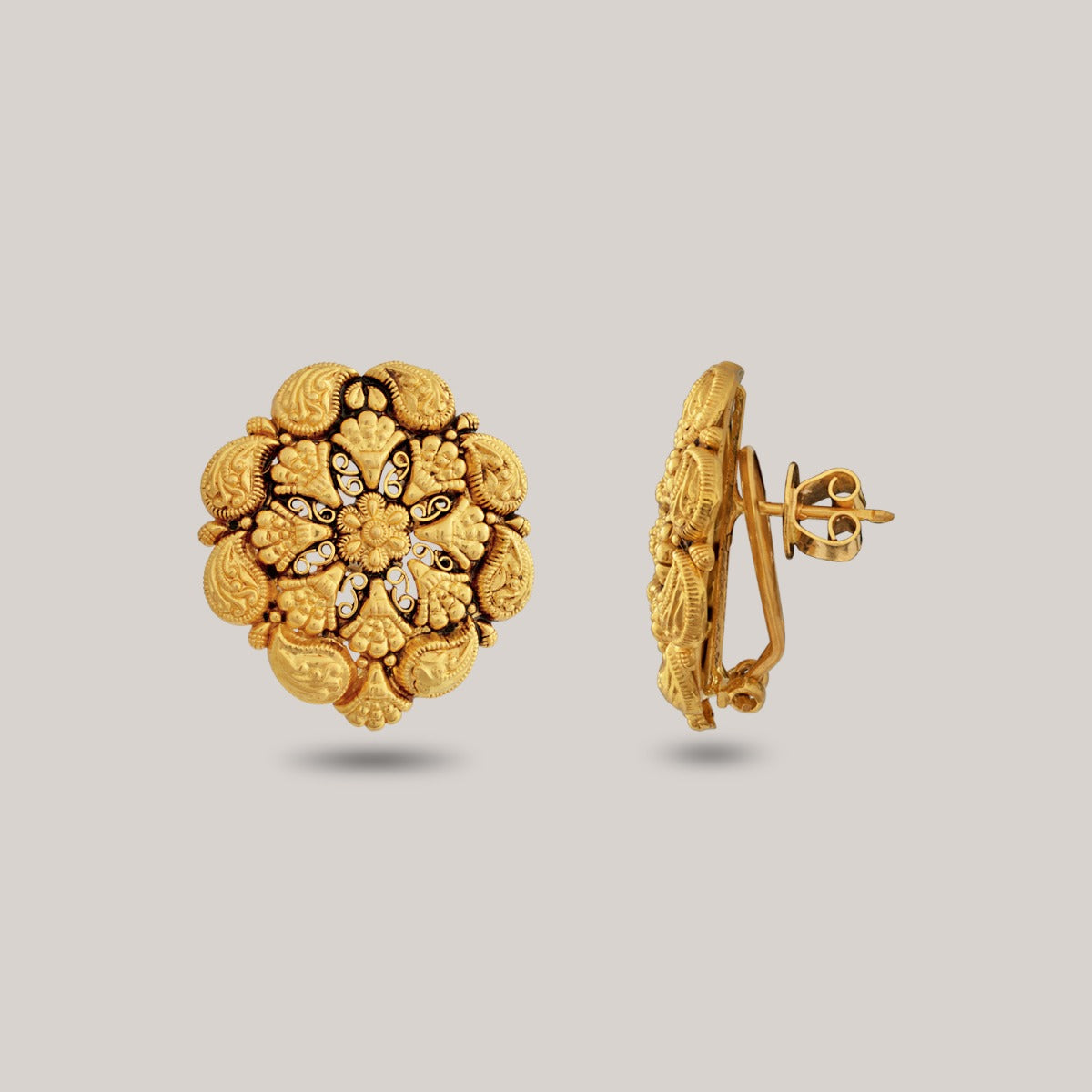 Aurelia Petals Gold Earrings