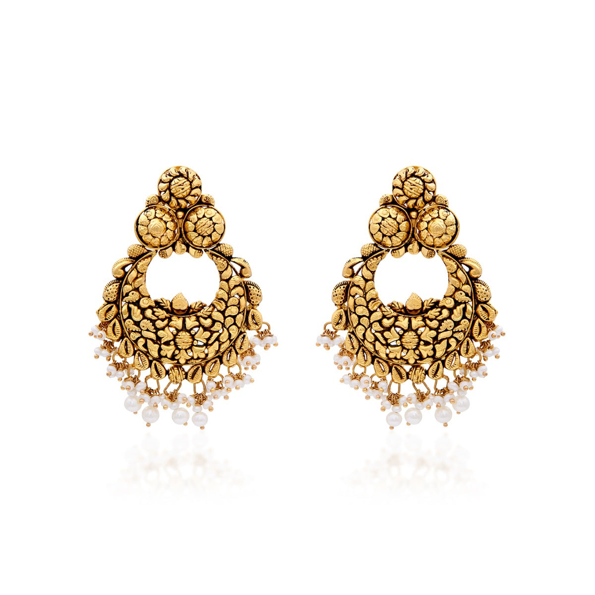 Jhumka Style Gold Choker Set