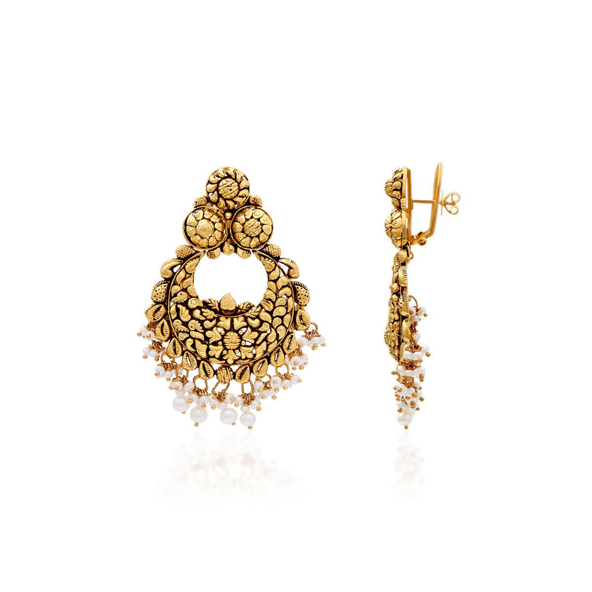 Jhumka Style Gold Choker Set