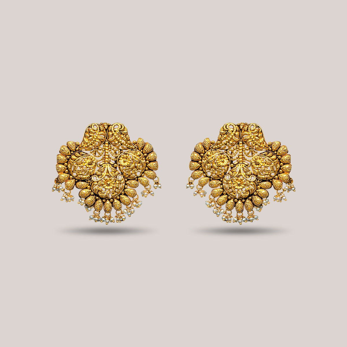 Filigree Gold Earrings