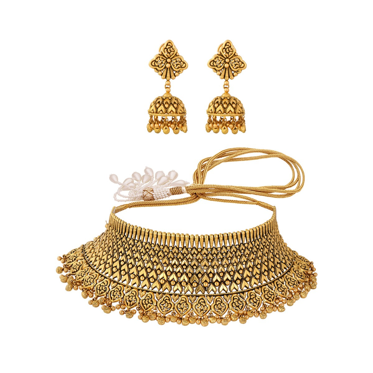 Luminous Gold Choker Set