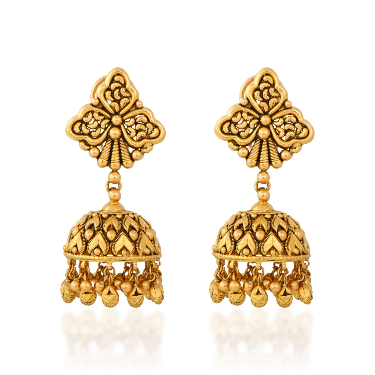 Luminous Gold Jhumka