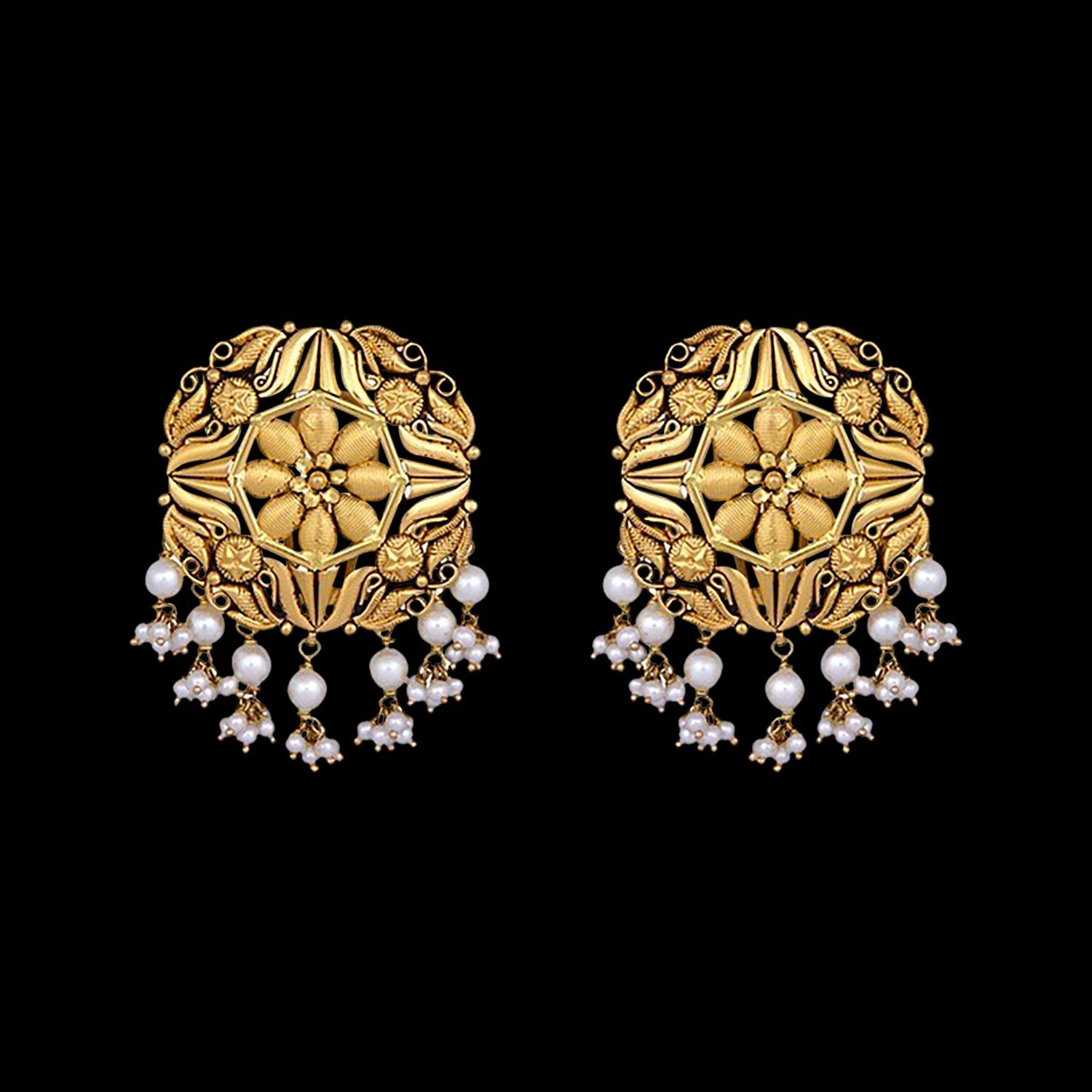 Triumph Orb Gold Earrings