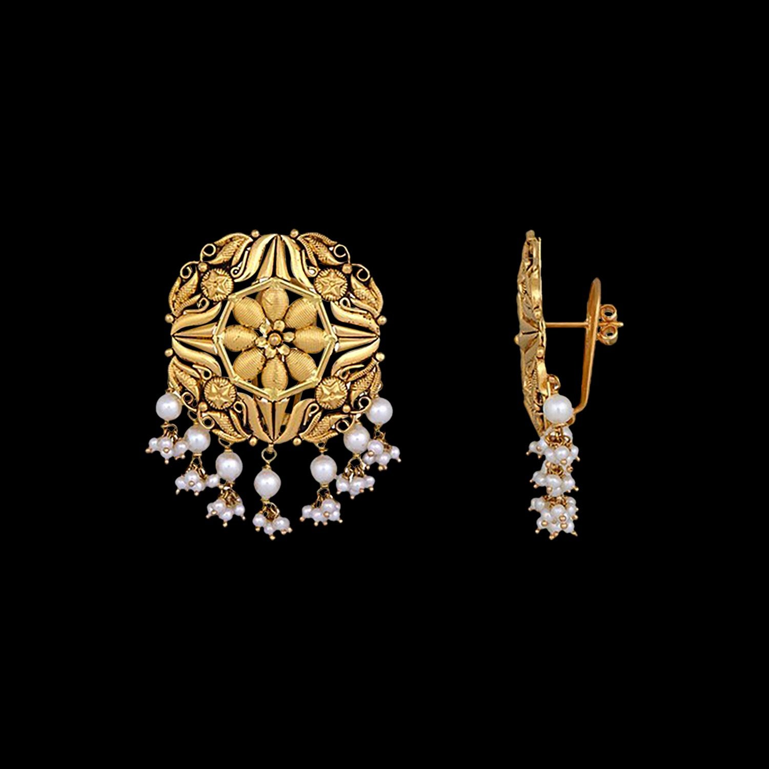 Triumph Orb Gold Earrings