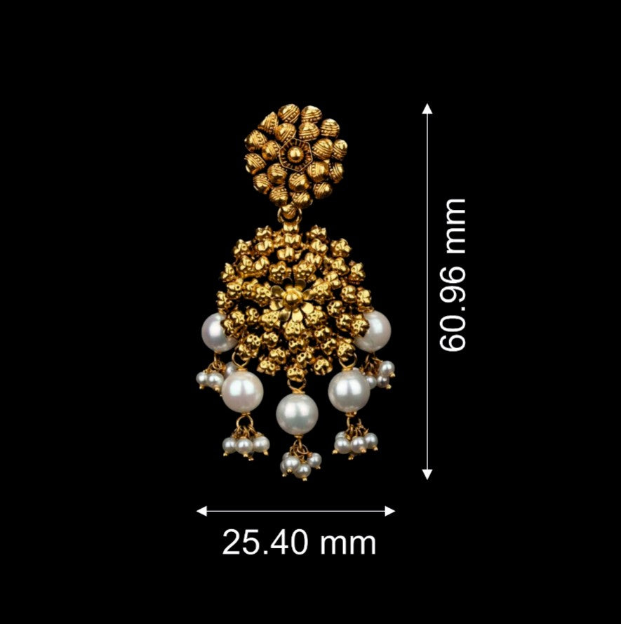 Bushy Gold Earrings