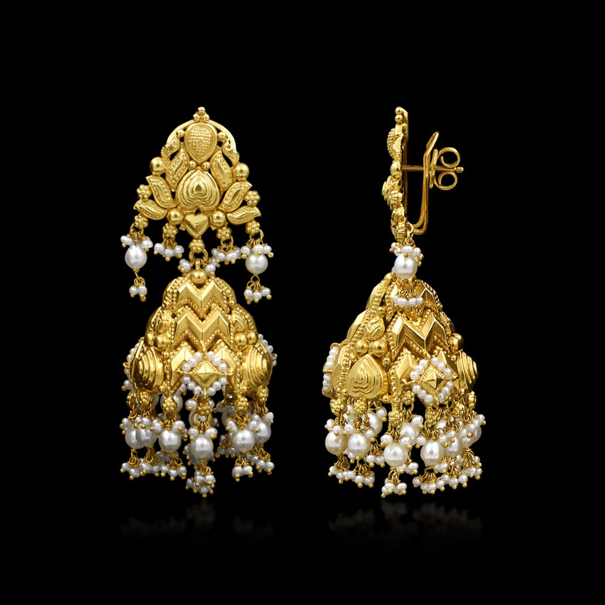 Gold Temple Dome Jhumka