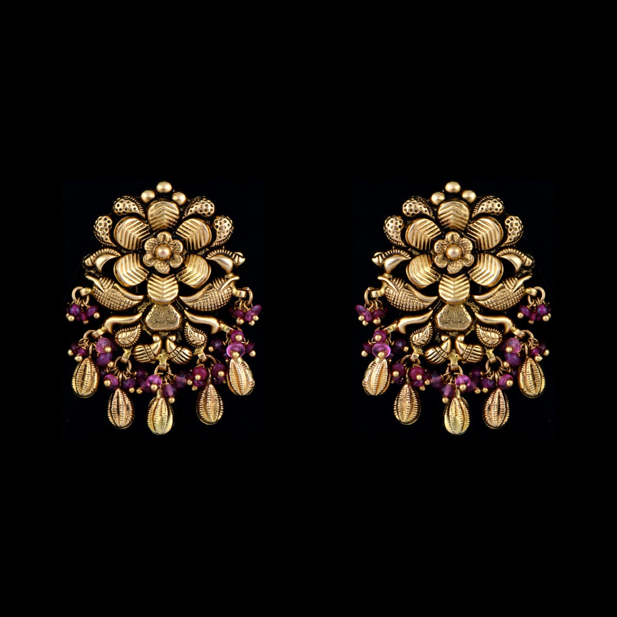 Nature’s Gilded Grace Gold Earrings