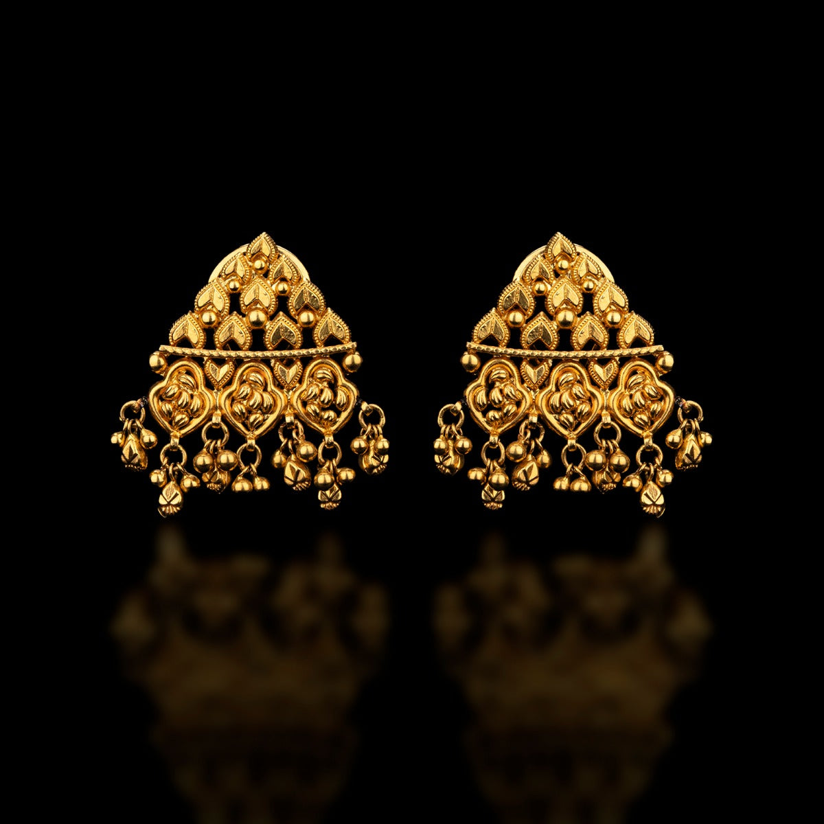 Top Trickle Gold Earrings
