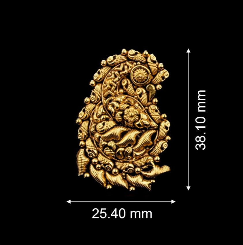 Spiral Motif Gold Earrings