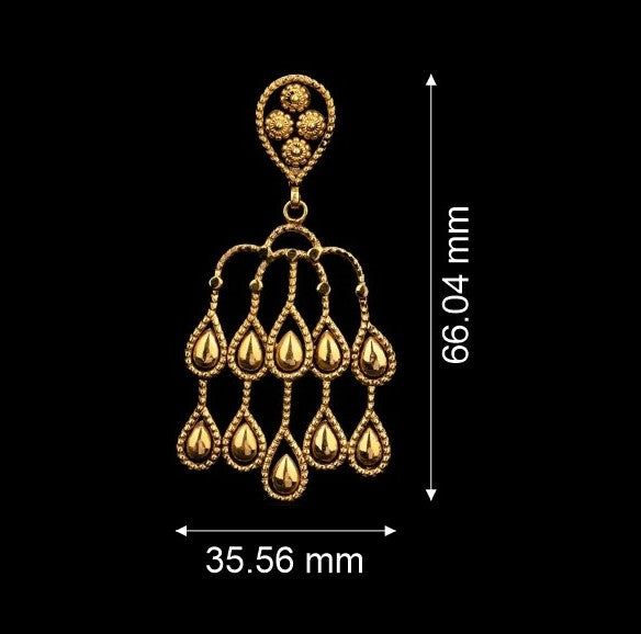 Fountain Gold Earrings